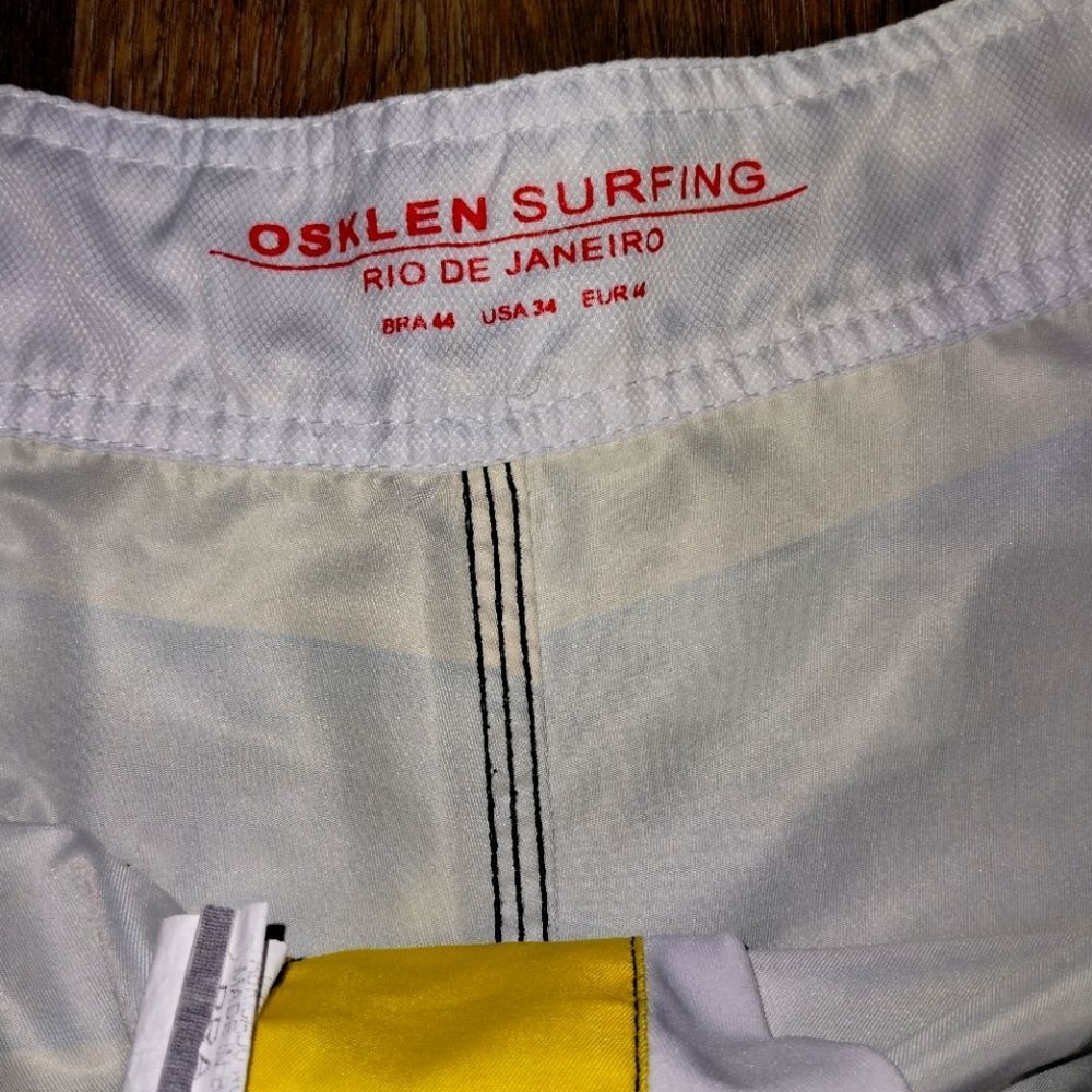Osklen surfing men's board shorts swim trunks Size 34 - Picture 9 of 9